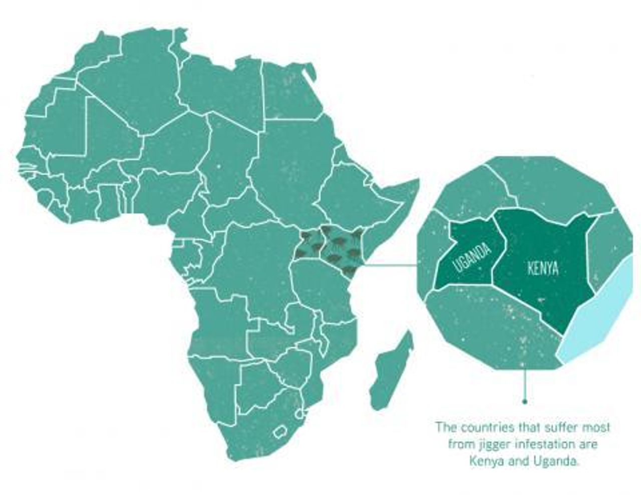 Jigger Map Africa