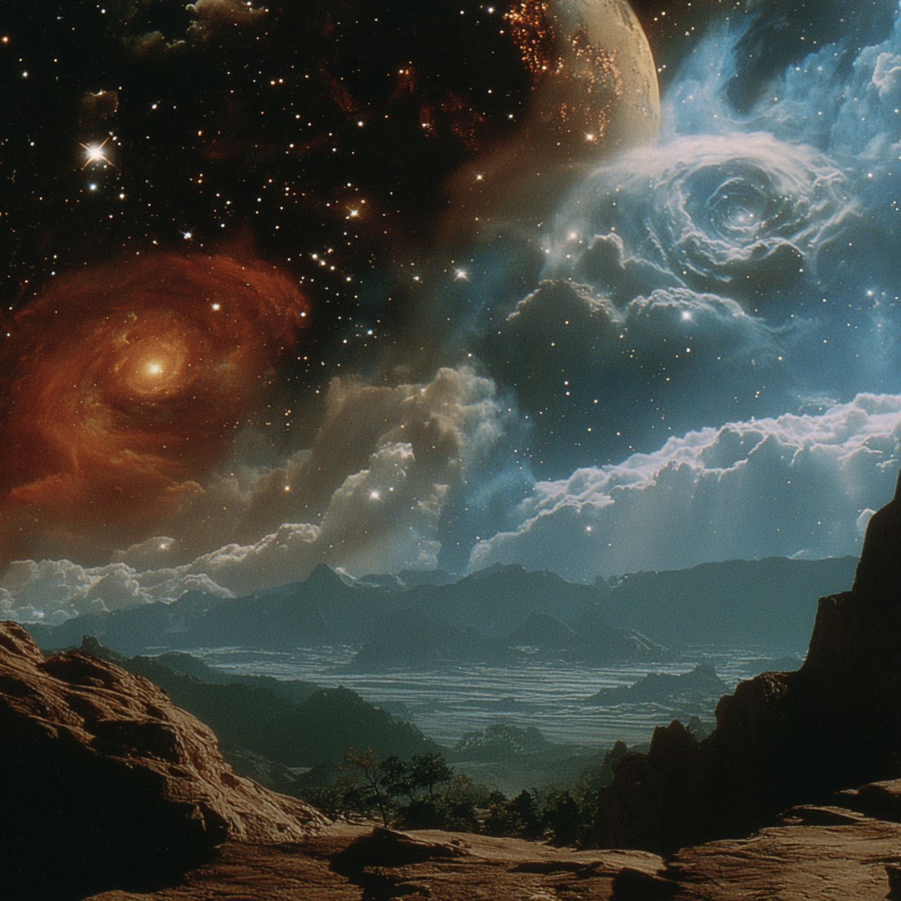 U4592745824 A stunning analog style collage blending galactic 9ed519cb f242 4539 8ee0 c35c0d8ddff9 3