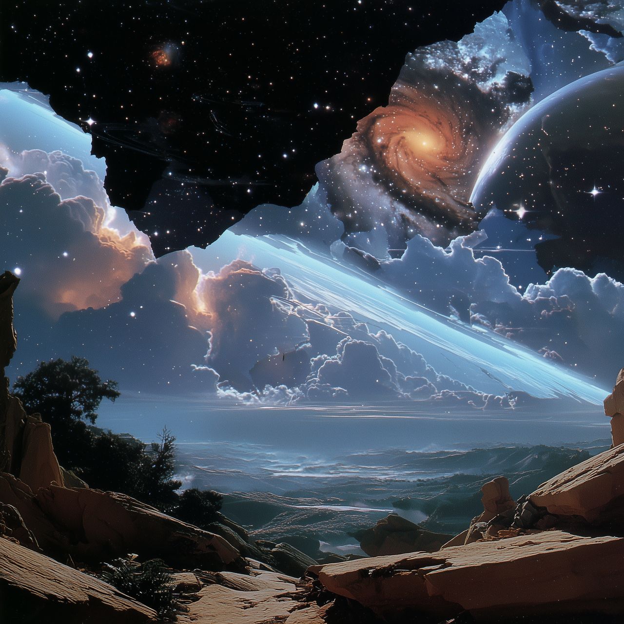 U4592745824 A stunning analog style collage blending galactic t 1c29fb48 5ebf 4737 8834 415dea1a8cee