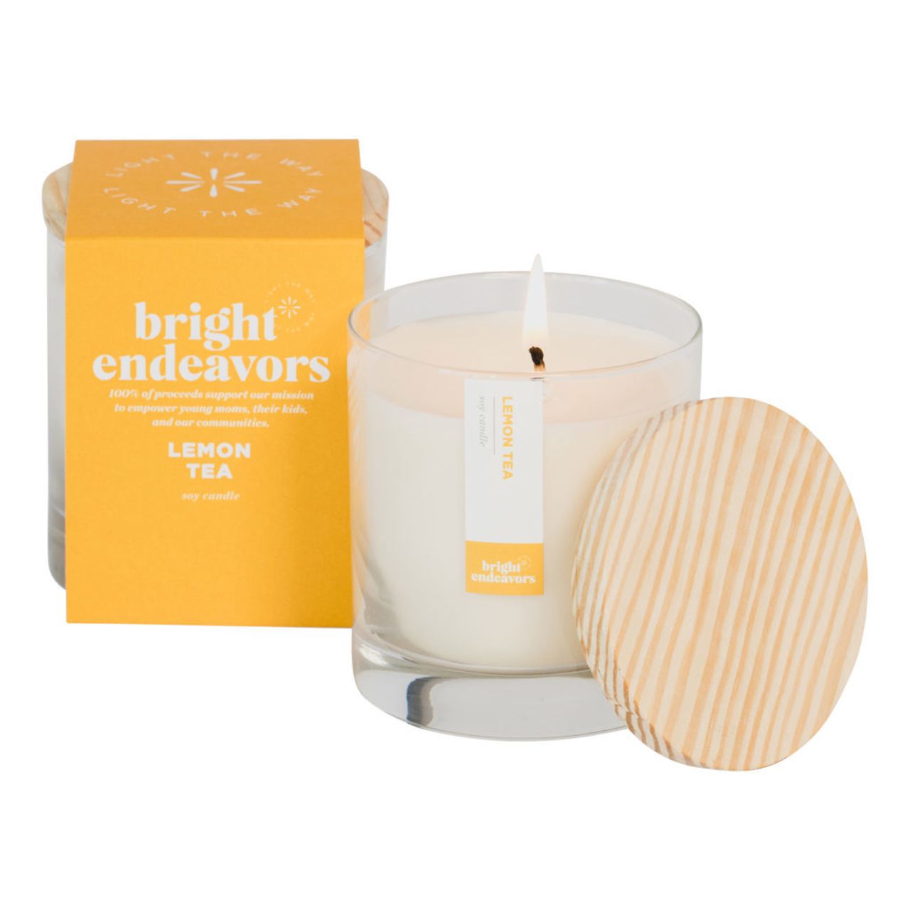 Bright Endeavors Lemon Tea Glass