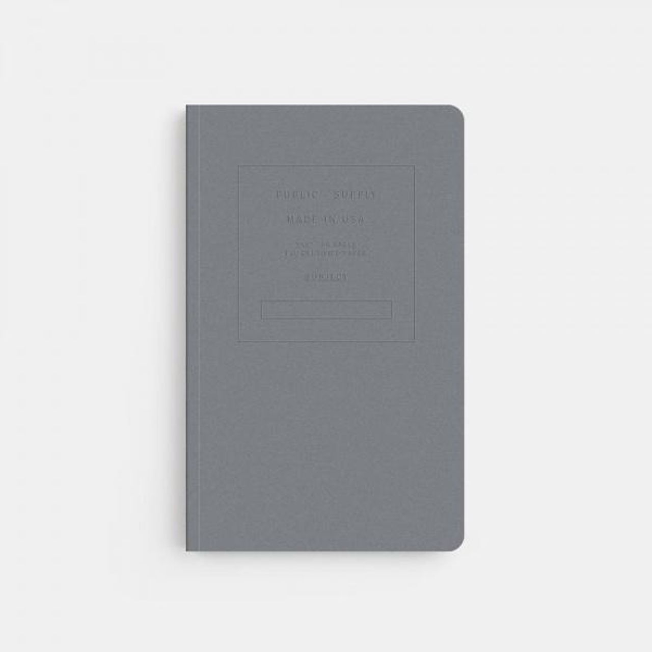 Public Supply Notebook Embossed