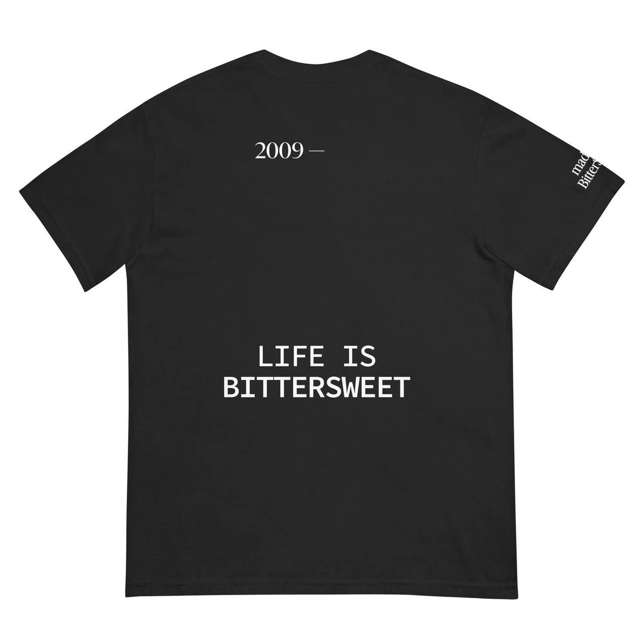 Unisex garment dyed heavyweight t shirt black back 688809ecf1493