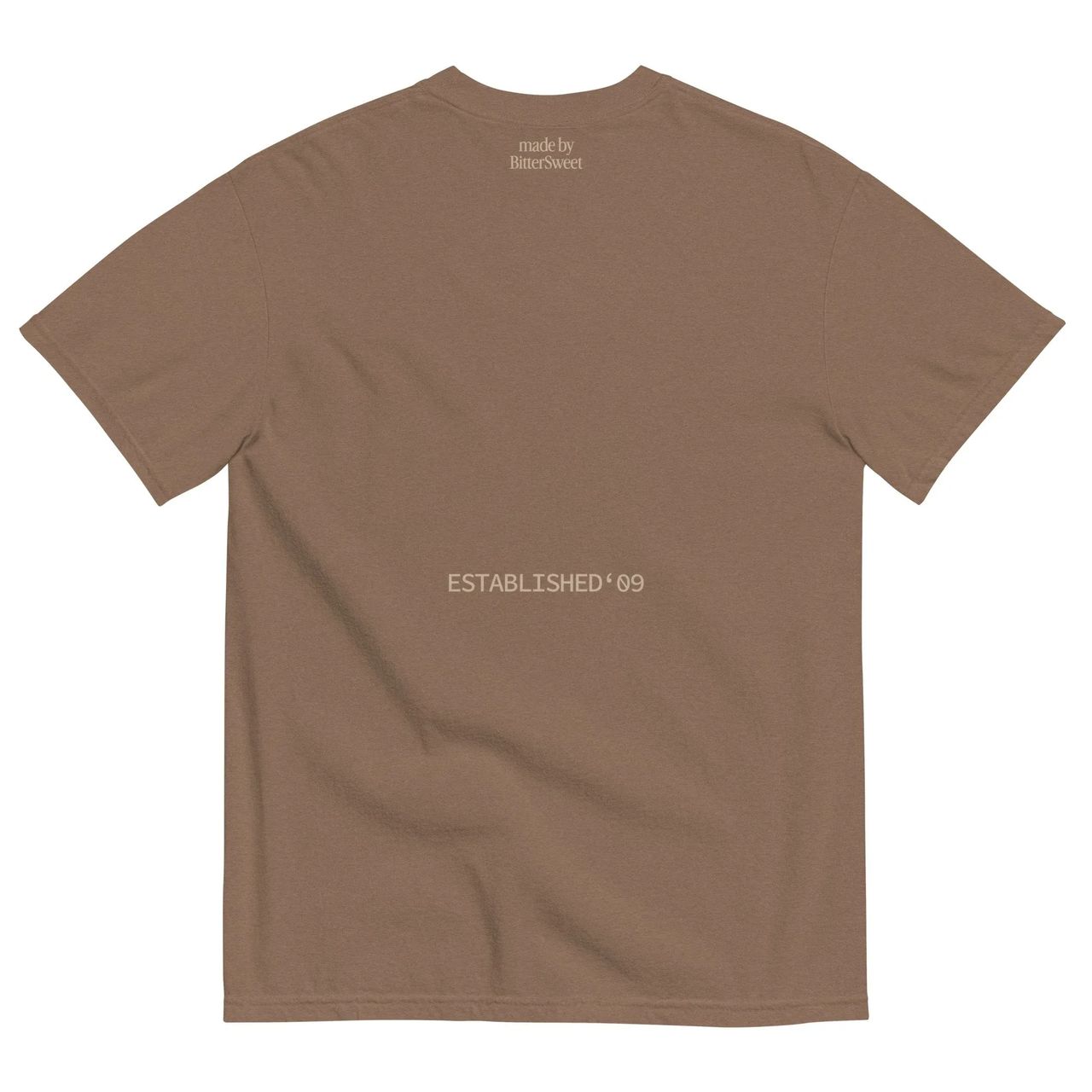 Unisex garment dyed heavyweight t shirt espresso back 689255a1f37b8